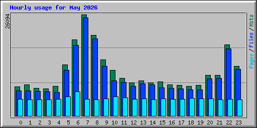 Hourly usage for May 2026